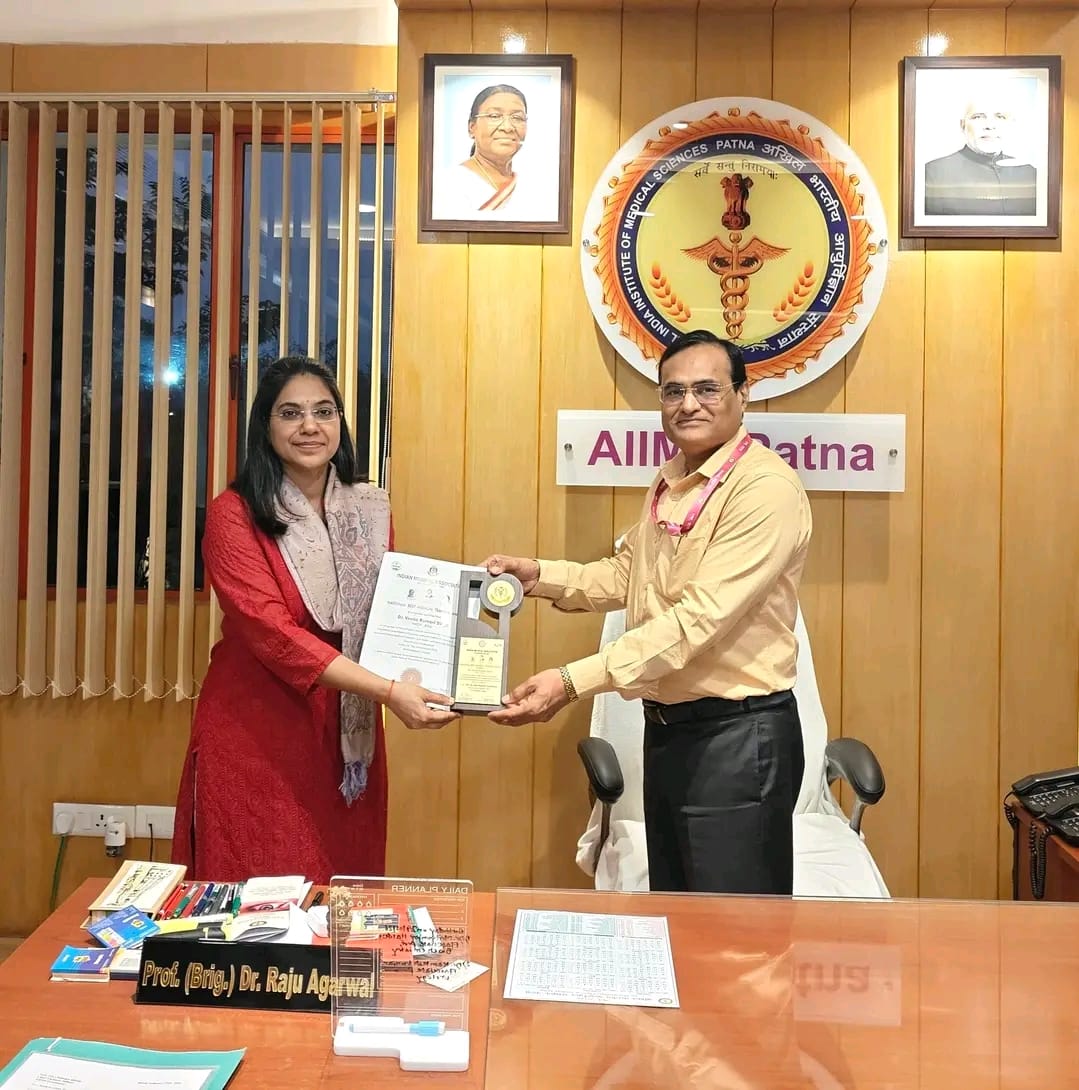 AIIMS Patna’s Prof. Veena Singh Receives IMA National Award